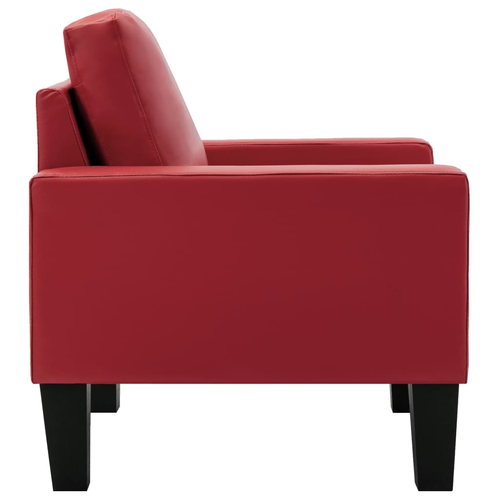 vidaXL piros műbőr fotel