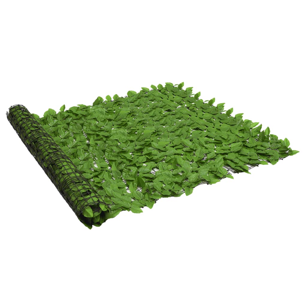vidaXL zöld leveles erkélyparaván 500 x 150 cm