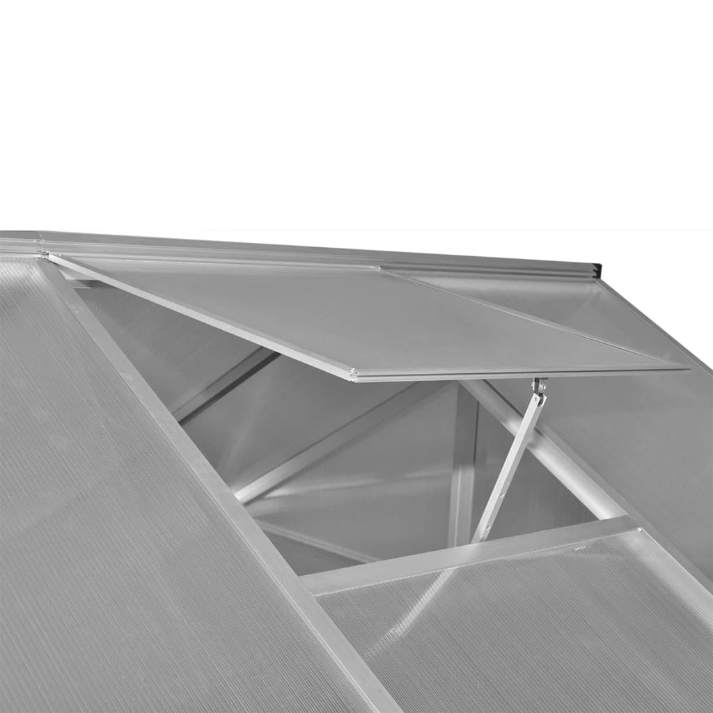 vidaXL megerősített alumínium melegház 3,46 m²