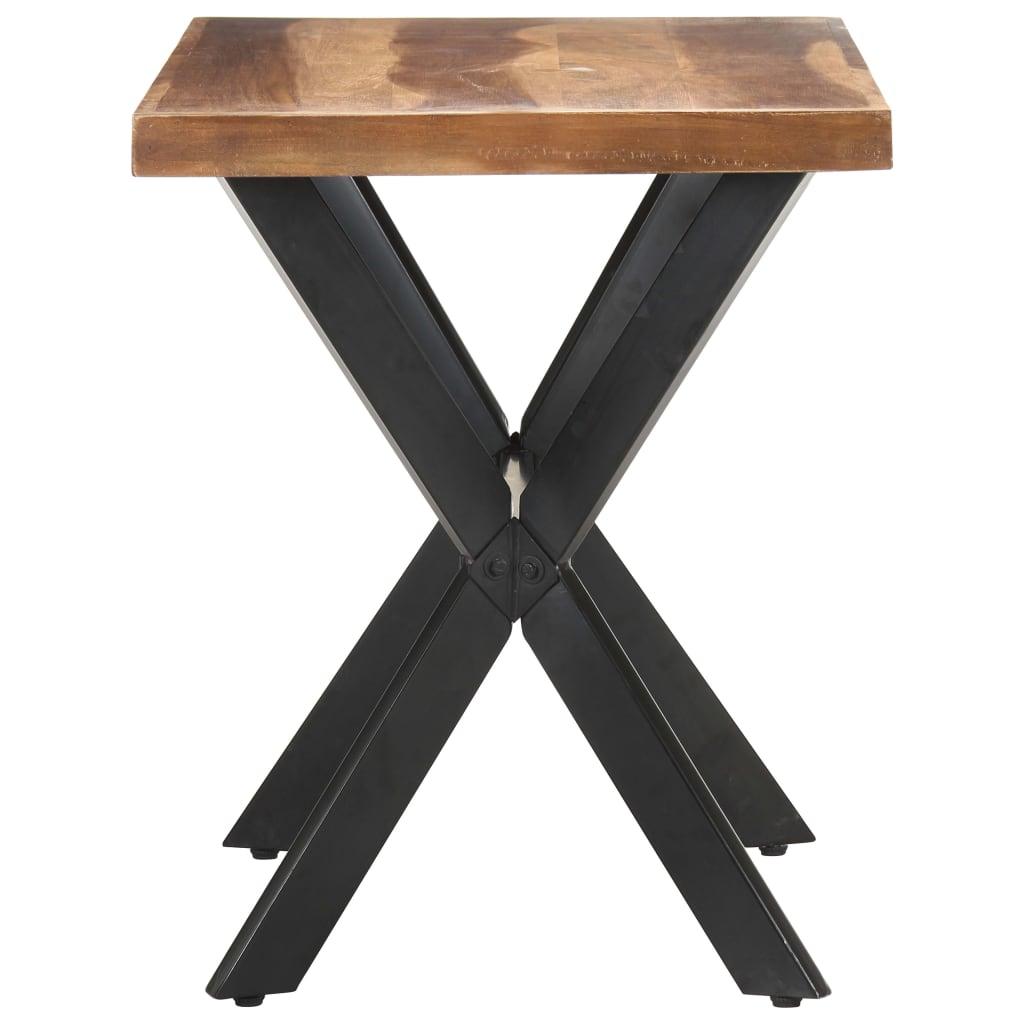vidaXL tömör fa étkezőasztal mézszínű felülettel 120 x 60 x 75 cm