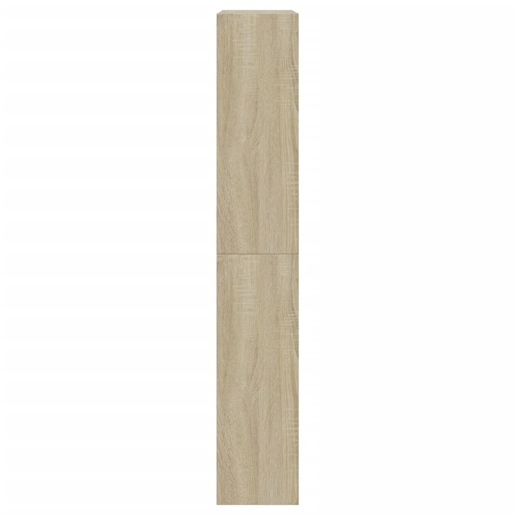 vidaXL sonoma-tölgyszínű szerelt fa cipőszekrény 60 x 21 x 125,5 cm