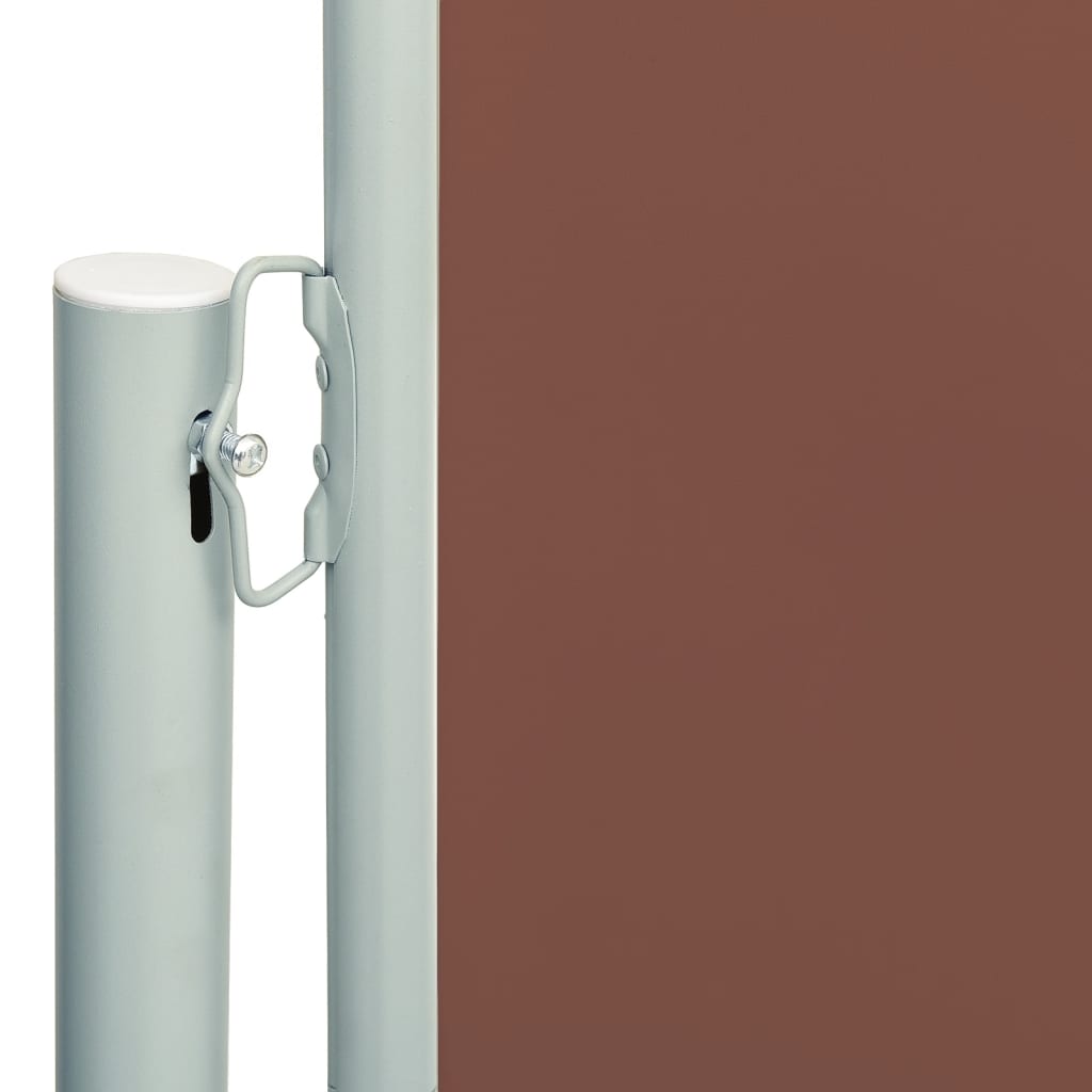 vidaXL barna behúzható oldalsó terasznapellenző 180 x 600 cm