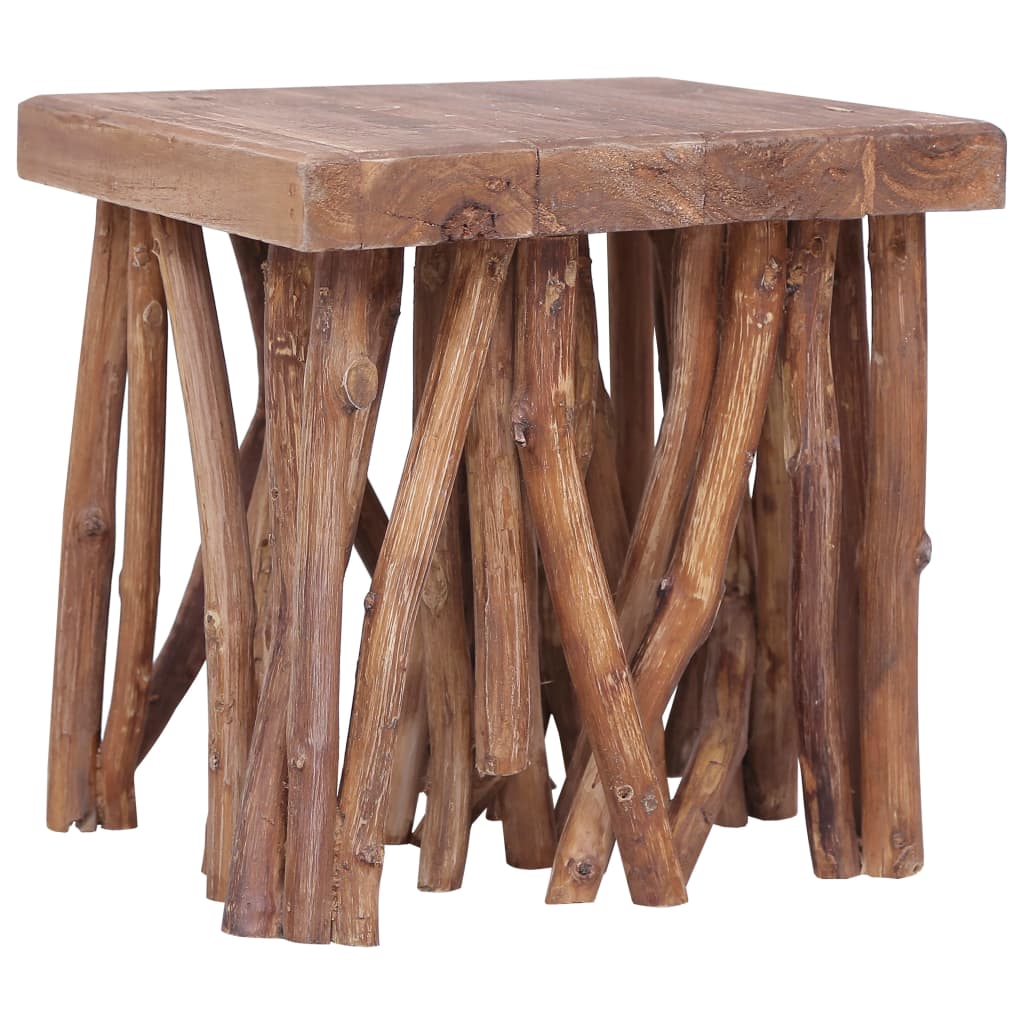 vidaXL tömör fa rönk dohányzóasztal 40 x 40 x 40 cm