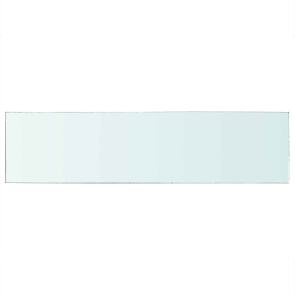 vidaXL 100x25 cm átlátszó panel üvegpolc