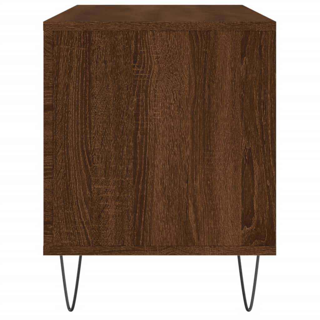 vidaXL barna tölgy színű szerelt fa hanglemezszekrény 100 x 38 x 48 cm