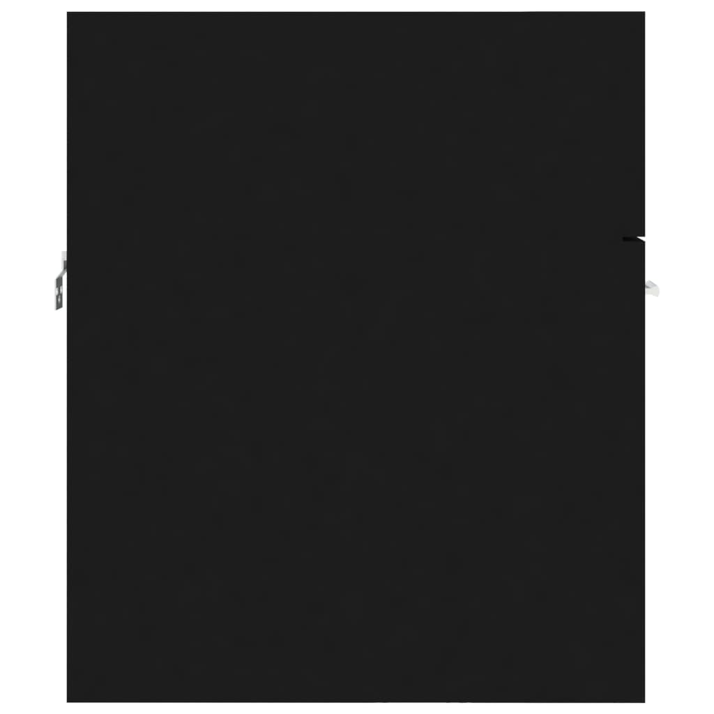 vidaXL fekete forgácslap mosdószekrény 41 x 38,5 x 46 cm