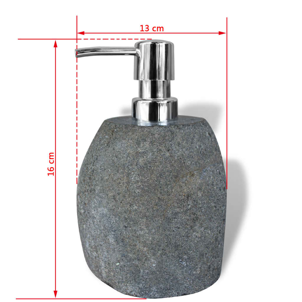 vidaXL kő szappanadagoló 16 cm