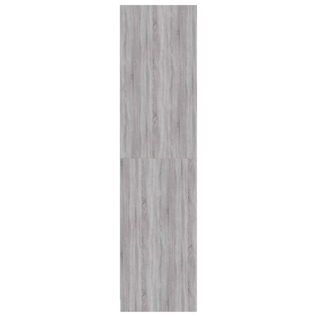 vidaXL szürke sonoma színű szerelt fa ruhásszekrény 100 x 50 x 200 cm