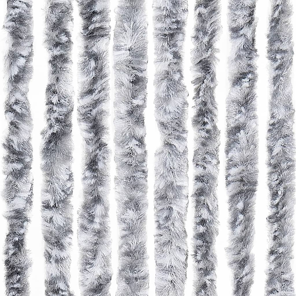 vidaXL ezüstszínű zsenília rovarfüggöny 56 x 200 cm