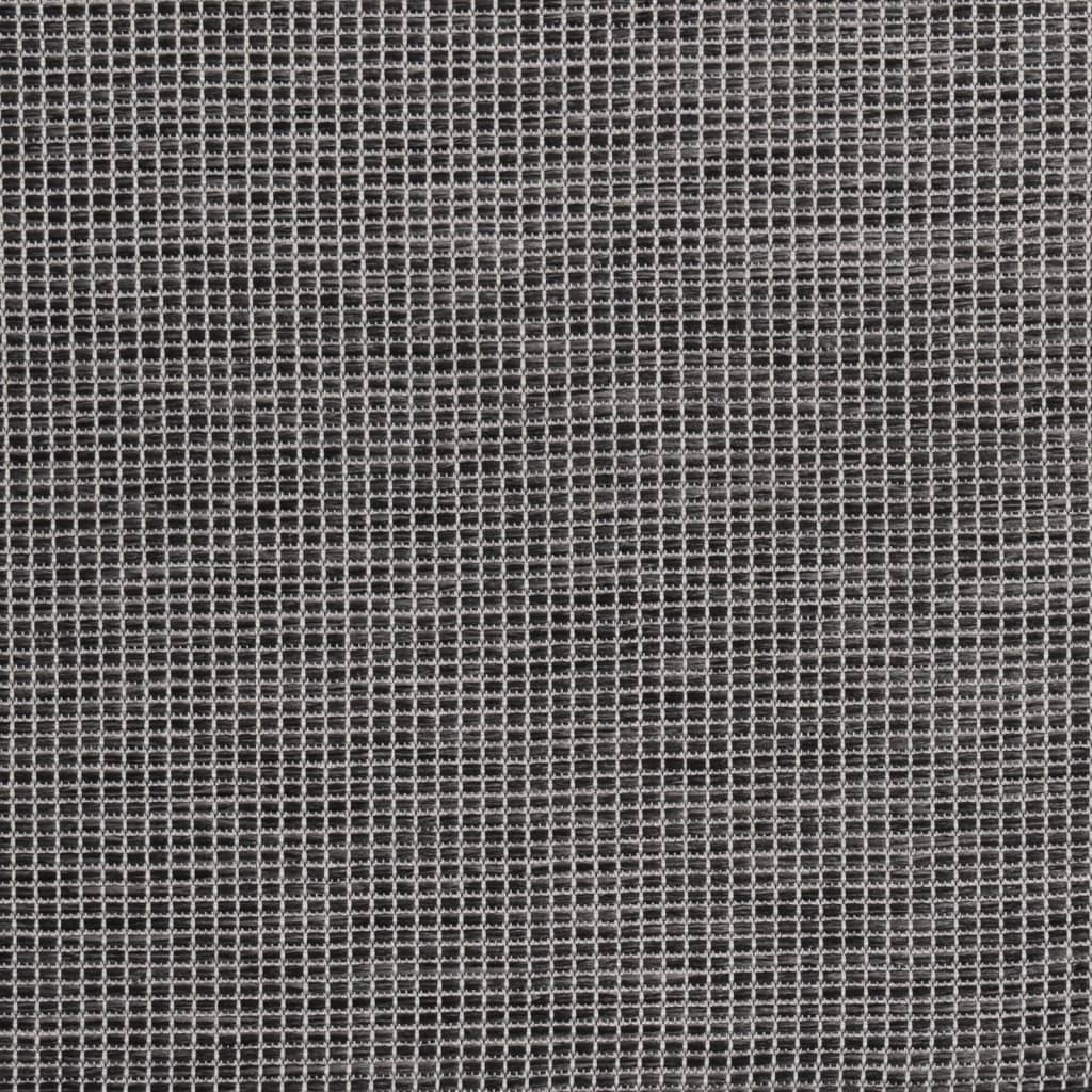 vidaXL szürke lapos szövésű kültéri szőnyeg 200 x 280 cm