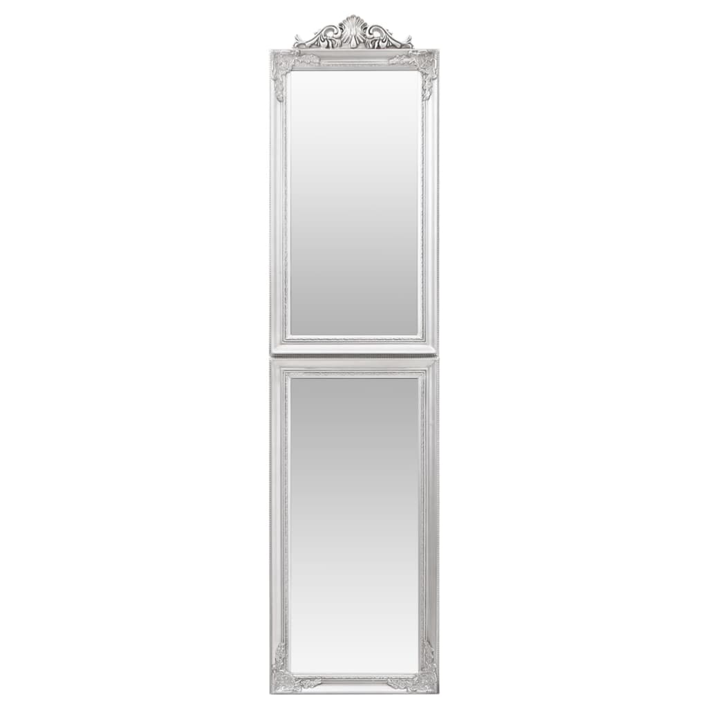 vidaXL ezüstszínű szabadon álló tükör 40 x 160 cm