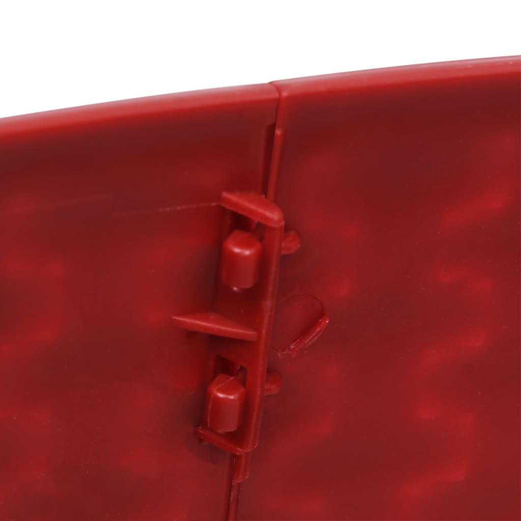 vidaXL piros karácsonyfatalp-takaró Ø65 x 19,5 cm