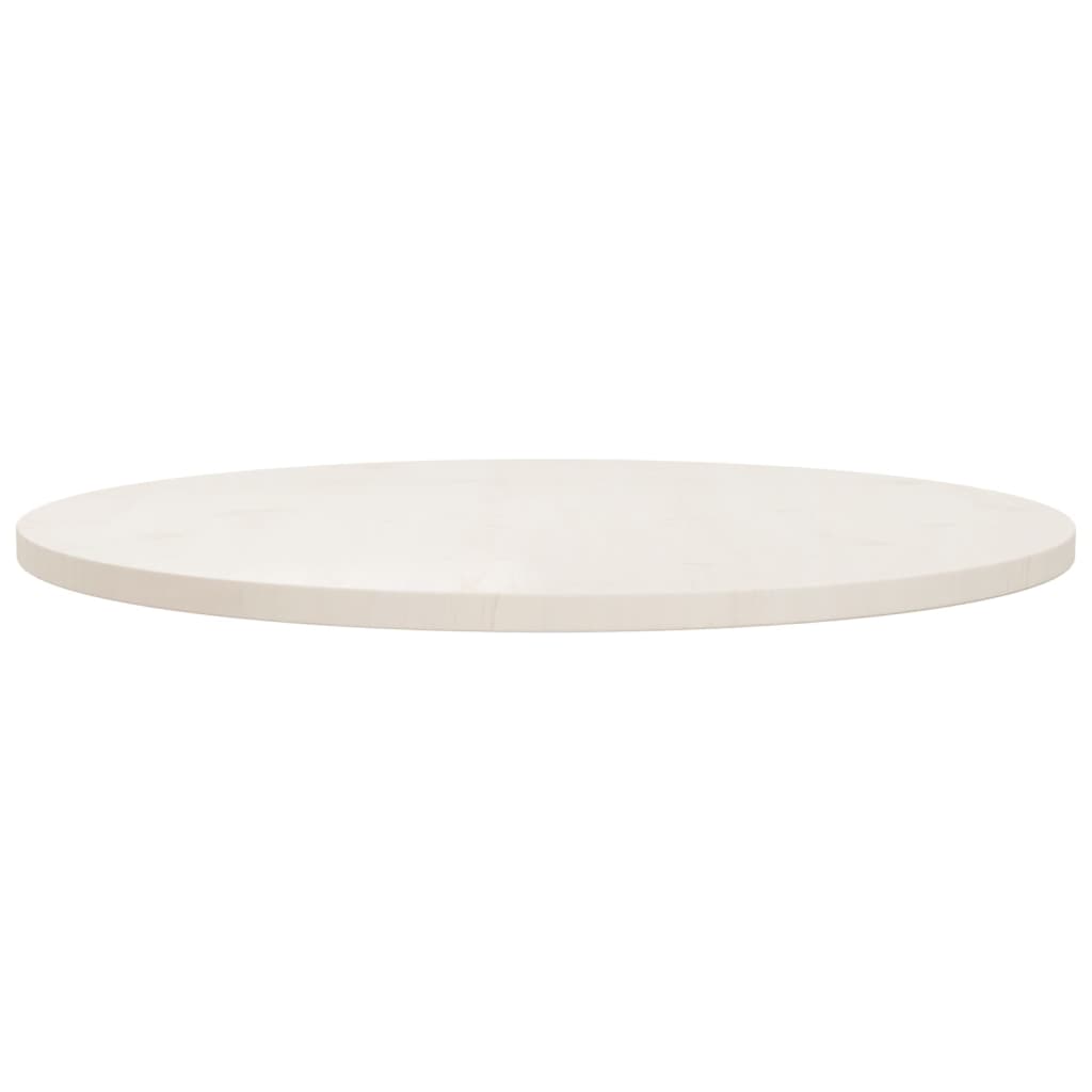vidaXL fehér tömör fenyőfa asztallap Ø80 x 2,5 cm