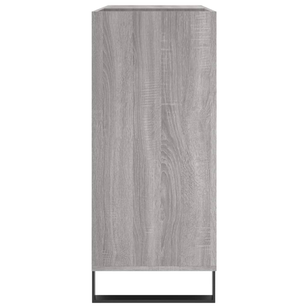 vidaXL szürke sonoma színű szerelt fa hanglemezszekrény 84,5x38x89 cm