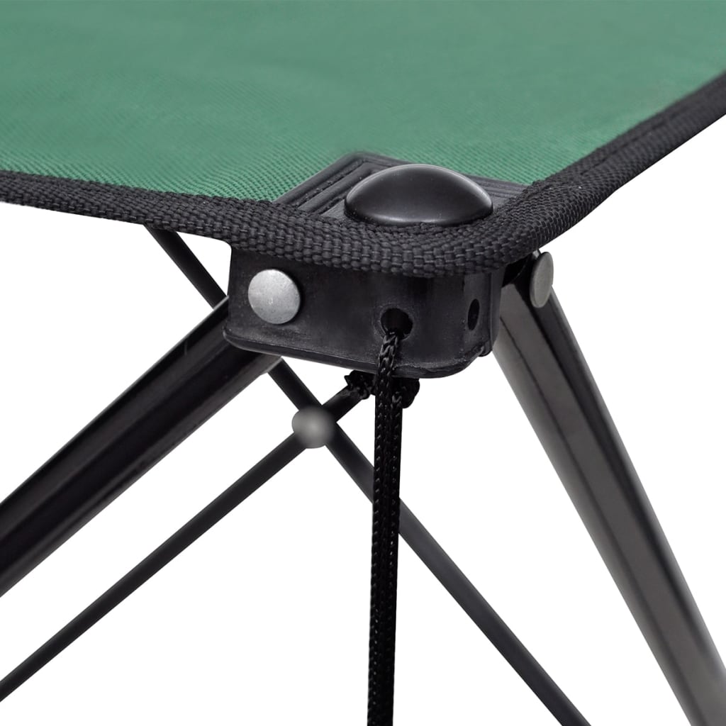 Összecsukható kemping asztal sötétzöld