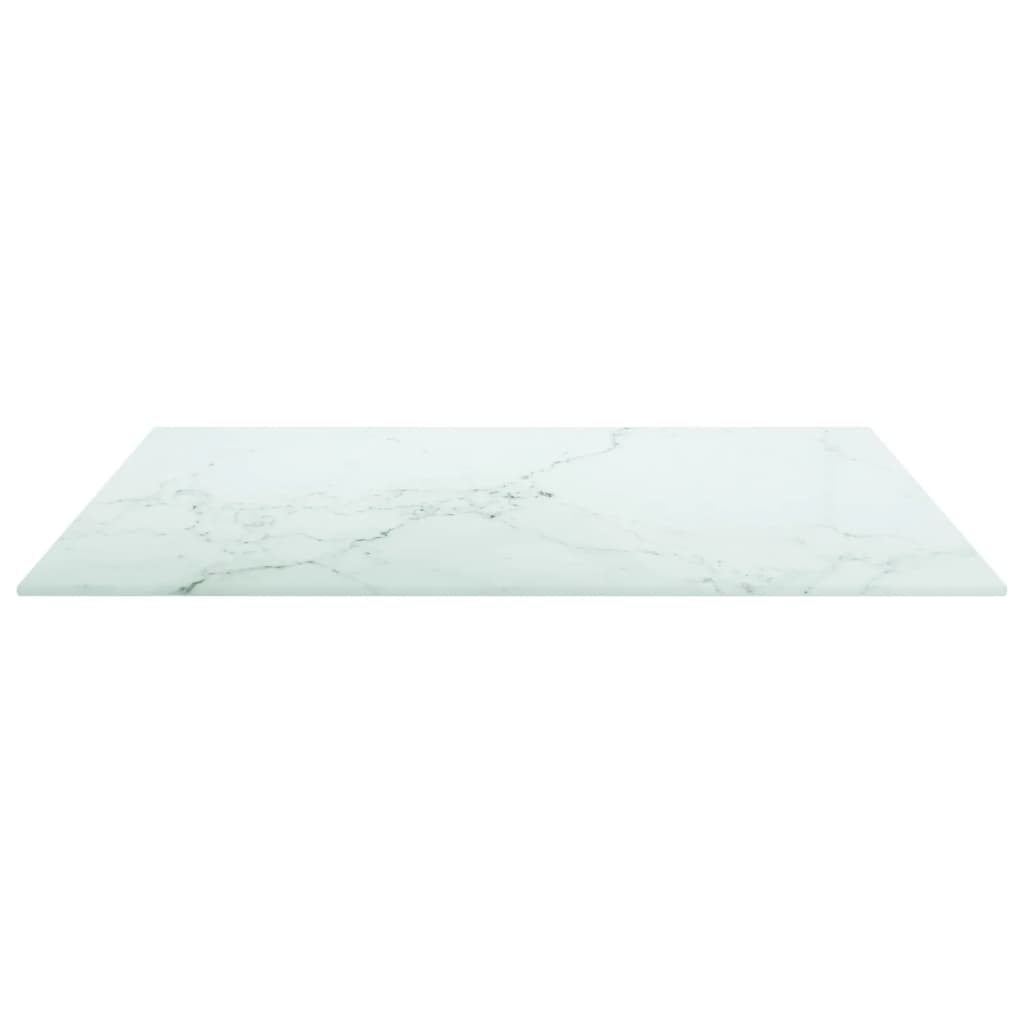 vidaXL fehér edzett üveg asztallap márványdizájnnal 60 x 60 cm 6 mm