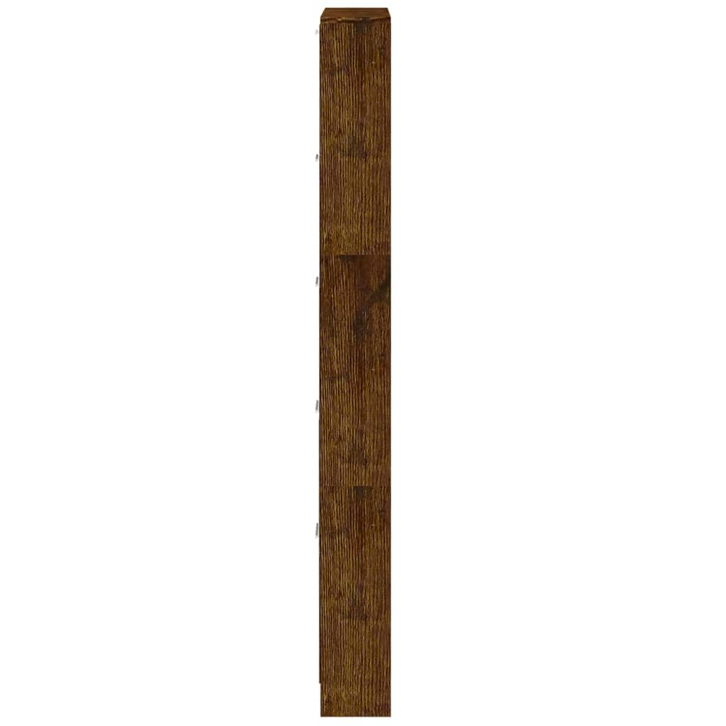 vidaXL füstös tölgyszínű szerelt fa cipősszekrény 59 x 17 x 169 cm