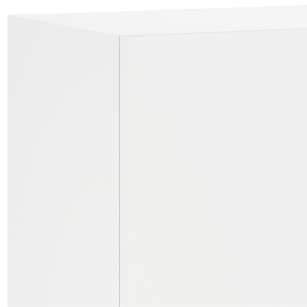 vidaXL 5 darab fehér szerelt fa falra szerelhető TV-bútor