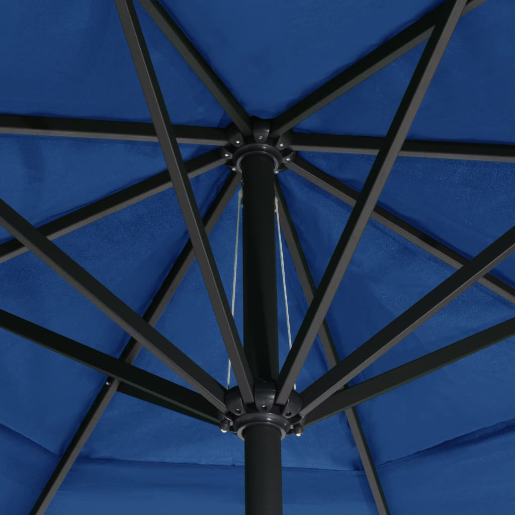 vidaXL azúrkék kültéri napernyő alumíniumrúddal 500 cm