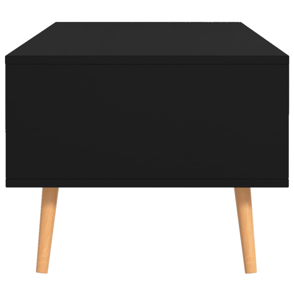 vidaXL fekete forgácslap dohányzóasztal 100 x 49,5 x 43 cm