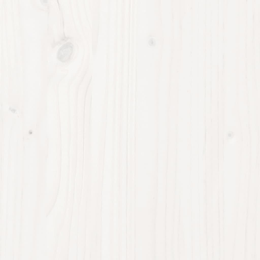 vidaXL fehér tömör fenyőfa ágykeret 90x190 cm (3FT Single)