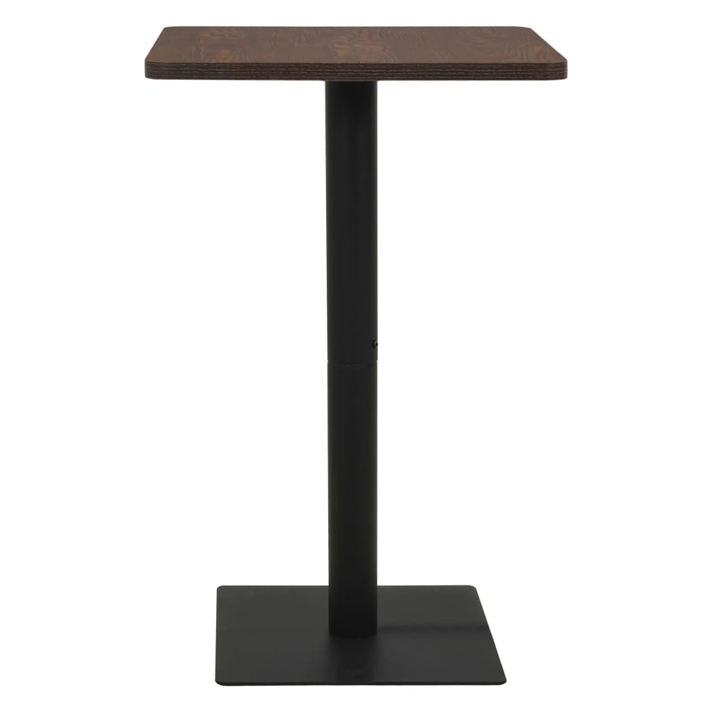 vidaXL sötétbarna bisztróasztal 78,5 x 78,5 x 107 cm