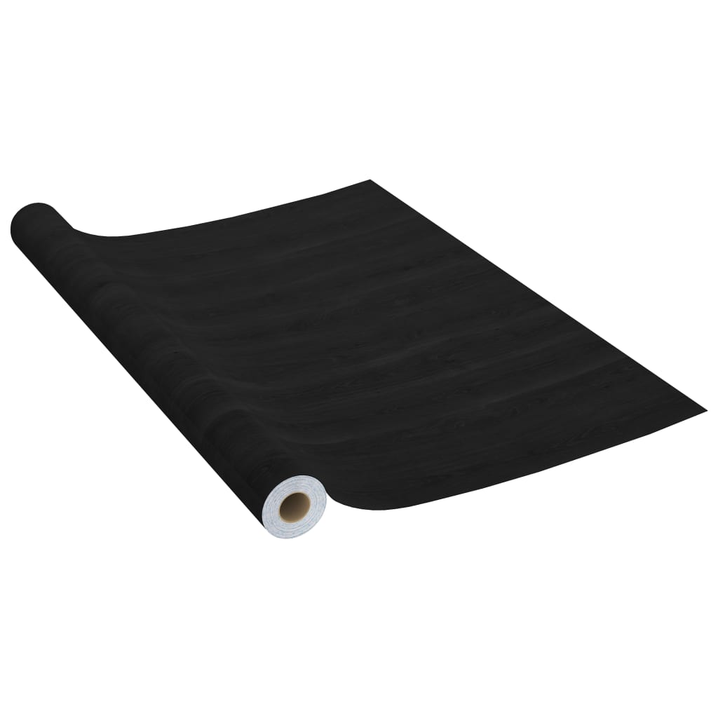 vidaXL sötét faszínű öntapadó PVC bútorfólia 500 x 90 cm