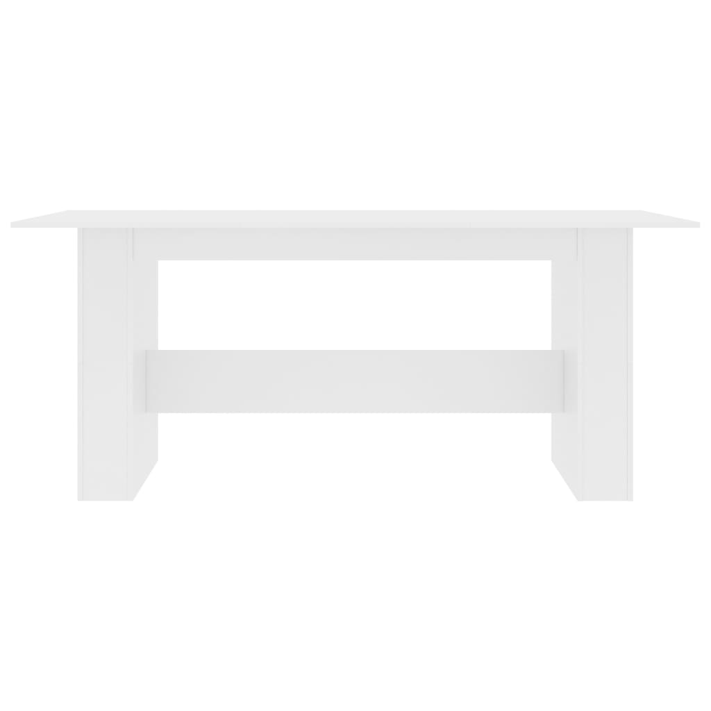 vidaXL fehér forgácslap étkezőasztal 180 x 90 x 76 cm