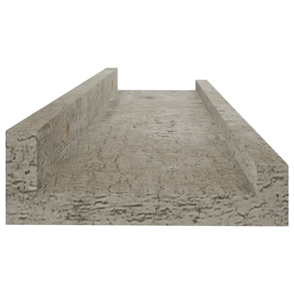 vidaXL 4 db betonszürke fali polc 40 x 9 x 3 cm