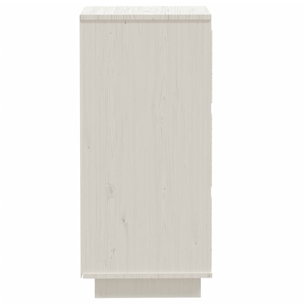 vidaXL 2 db fehér tömör fenyőfa tálalószekrény 32 x 34 x 75 cm
