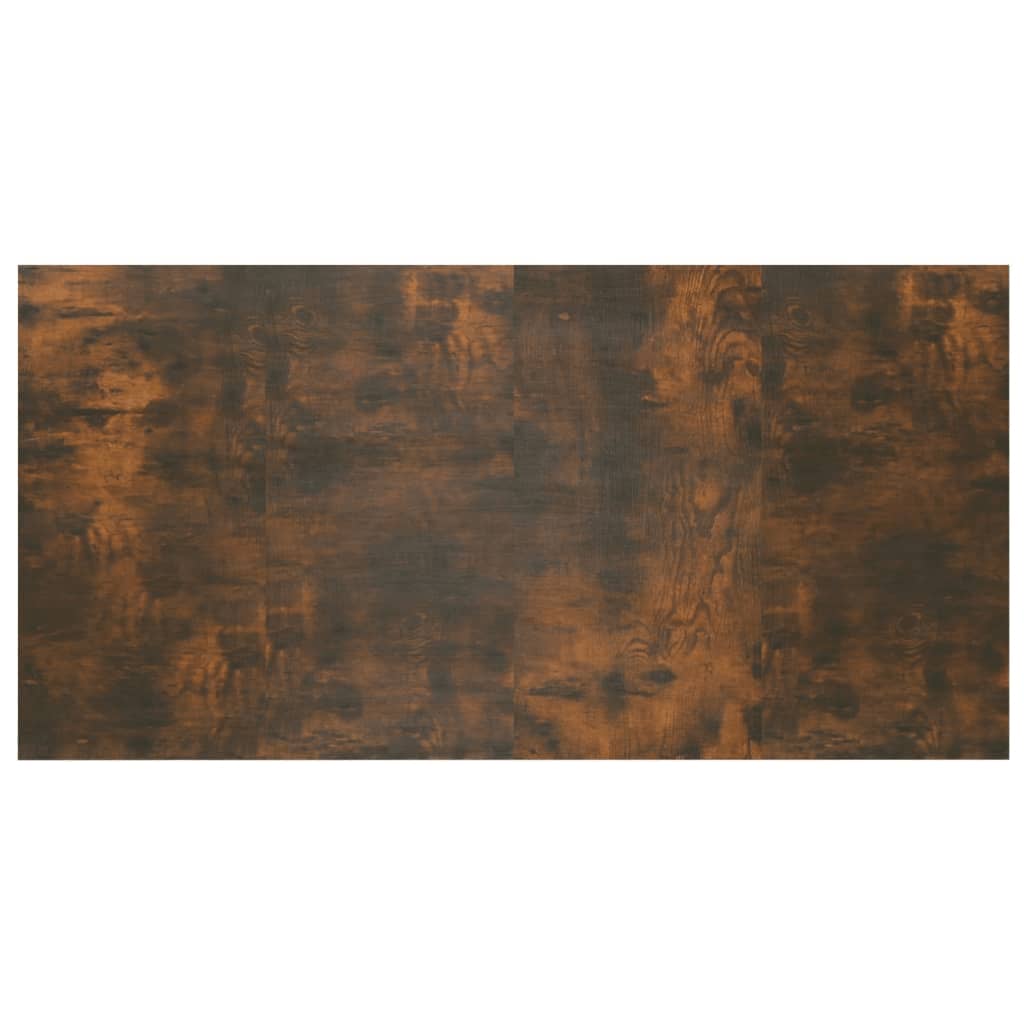 vidaXL füstös tölgy színű szerelt fa ágyfejtámla szekrényekkel