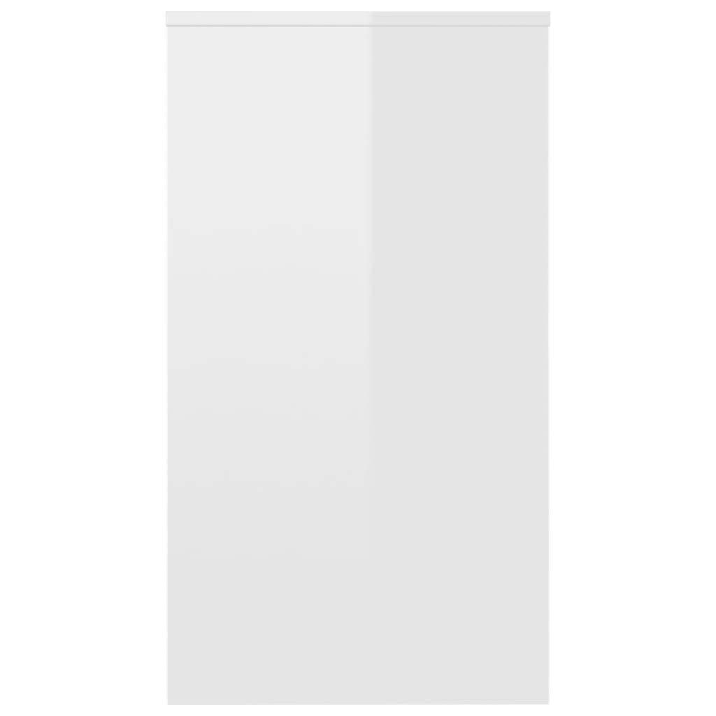 vidaXL magasfényű fehér szerelt fa íróasztal 90 x 40 x 72 cm