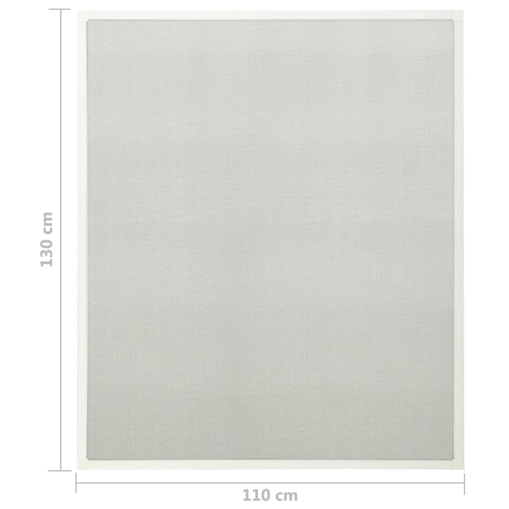 vidaXL fehér ablakszúnyogháló 110 x 130 cm