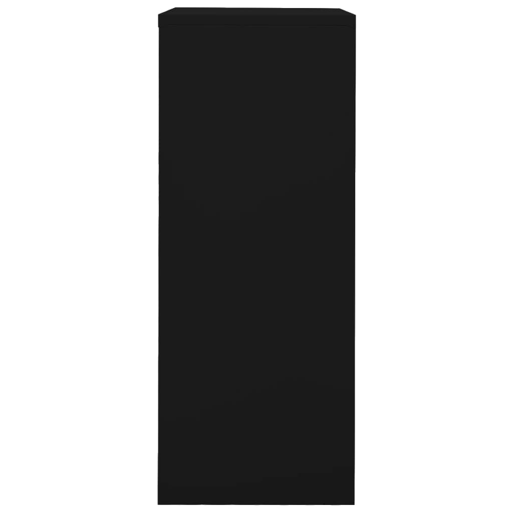 vidaXL fekete acél irodai szekrény 90 x 40 x 102 cm
