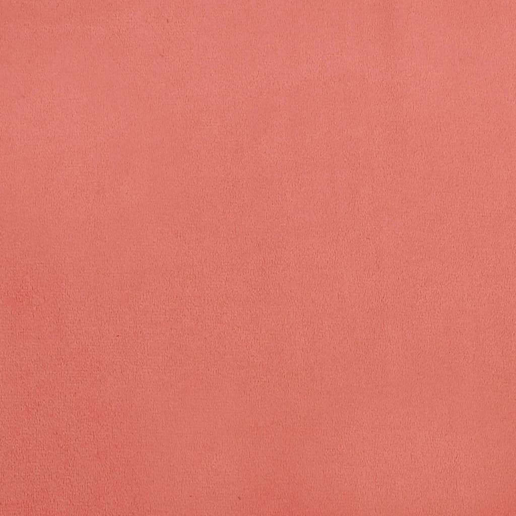 vidaXL rózsaszín bársony lábzsámoly 78 x 56 x 32 cm