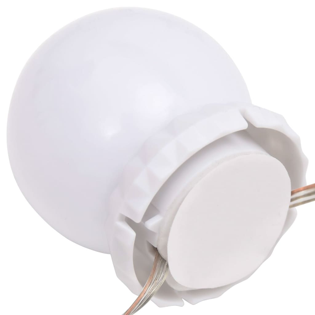 vidaXL tükörlámpa 8 meleg fehér és hideg fehér LED-izzóval