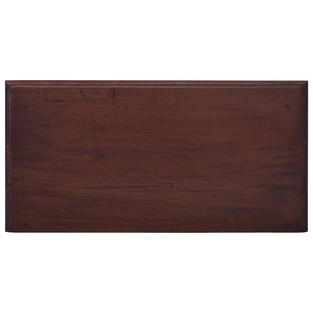 vidaXL klasszikus barna tömör mahagónifa fiókos szekrény