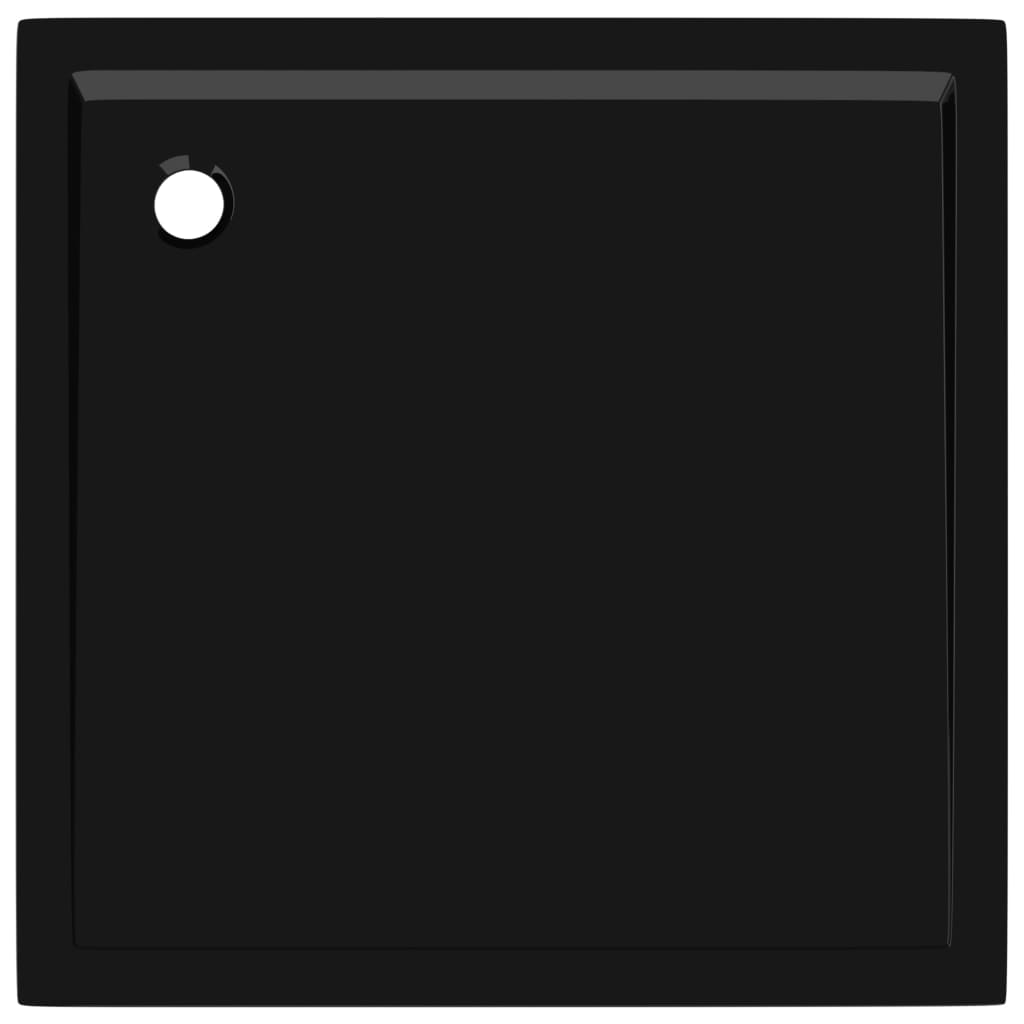 vidaXL fekete négyzet alakú ABS zuhanytálca 90 x 90 cm