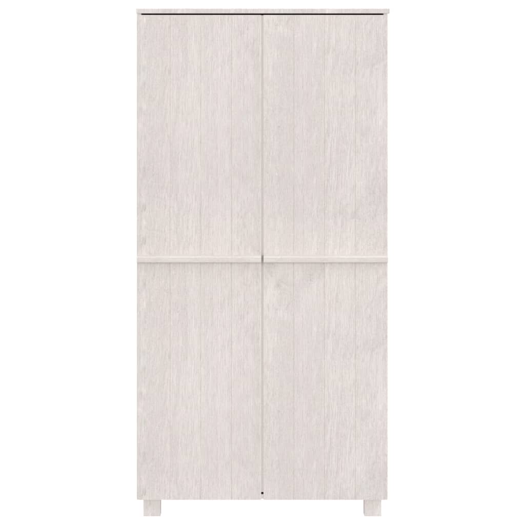 vidaXL HAMAR fehér tömör fenyőfa gardrób 89 x 50 x 180 cm