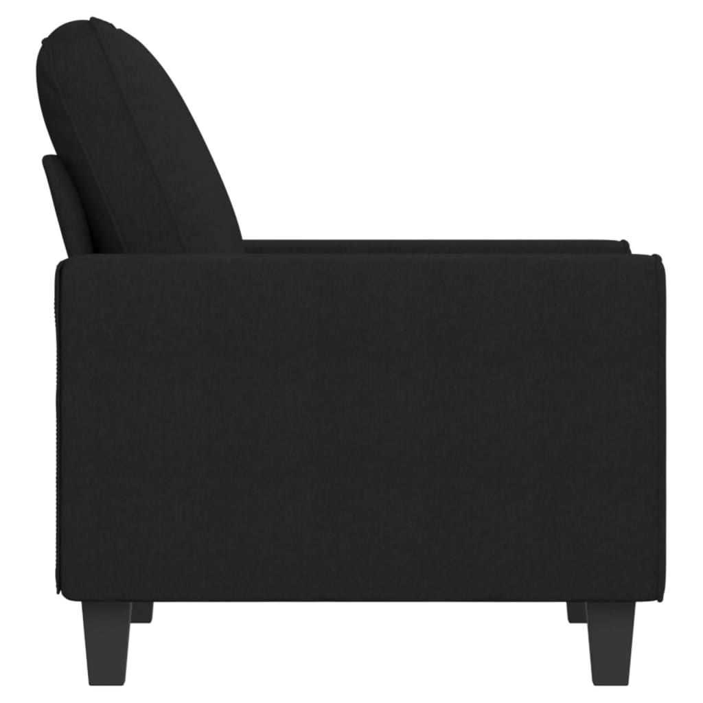 vidaXL fekete szövet kanapéfotel 60 cm