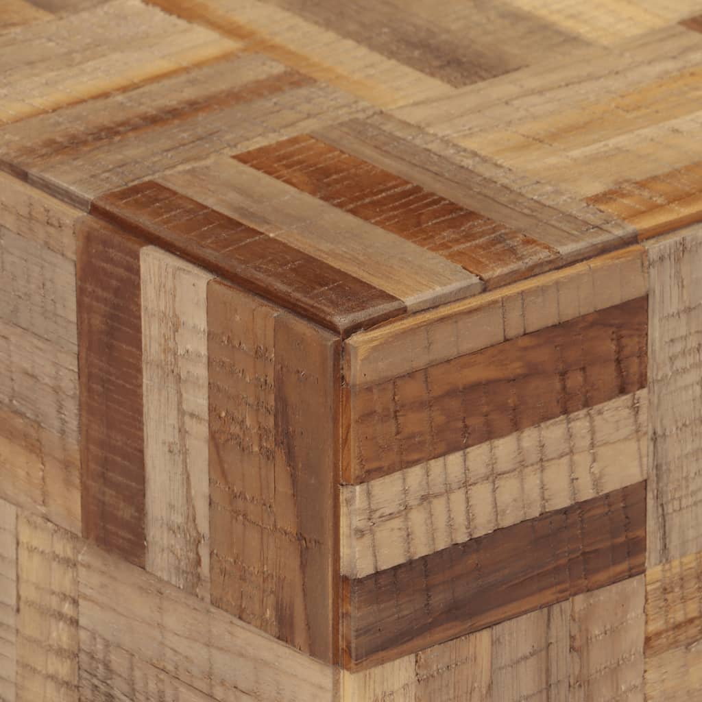 vidaXL tömör újrahasznosított tíkfa kisasztal 40 x 40 x 45 cm