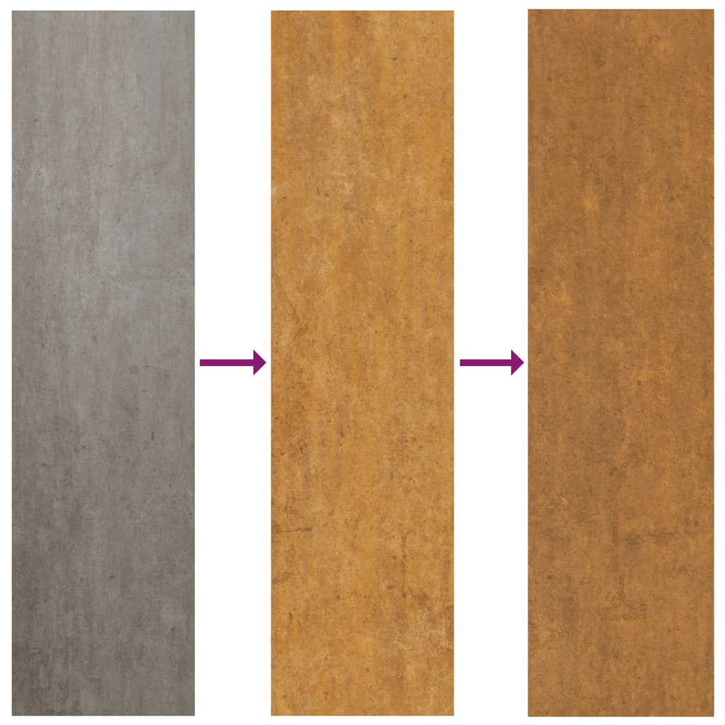 vidaXL rozsda színű corten acél növénytartó 60 x 60 x 45 cm