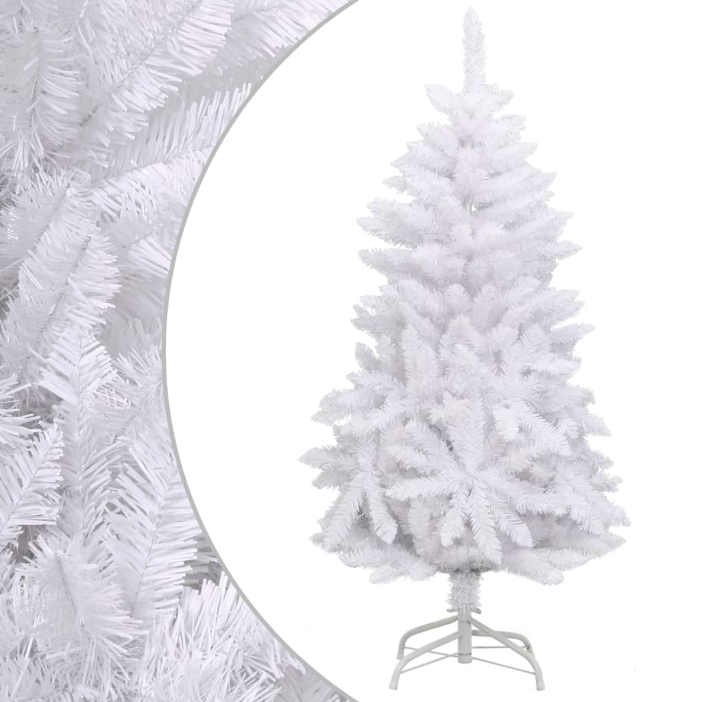 vidaXL fehér csuklópántos műkarácsonyfa állvánnyal 150 cm