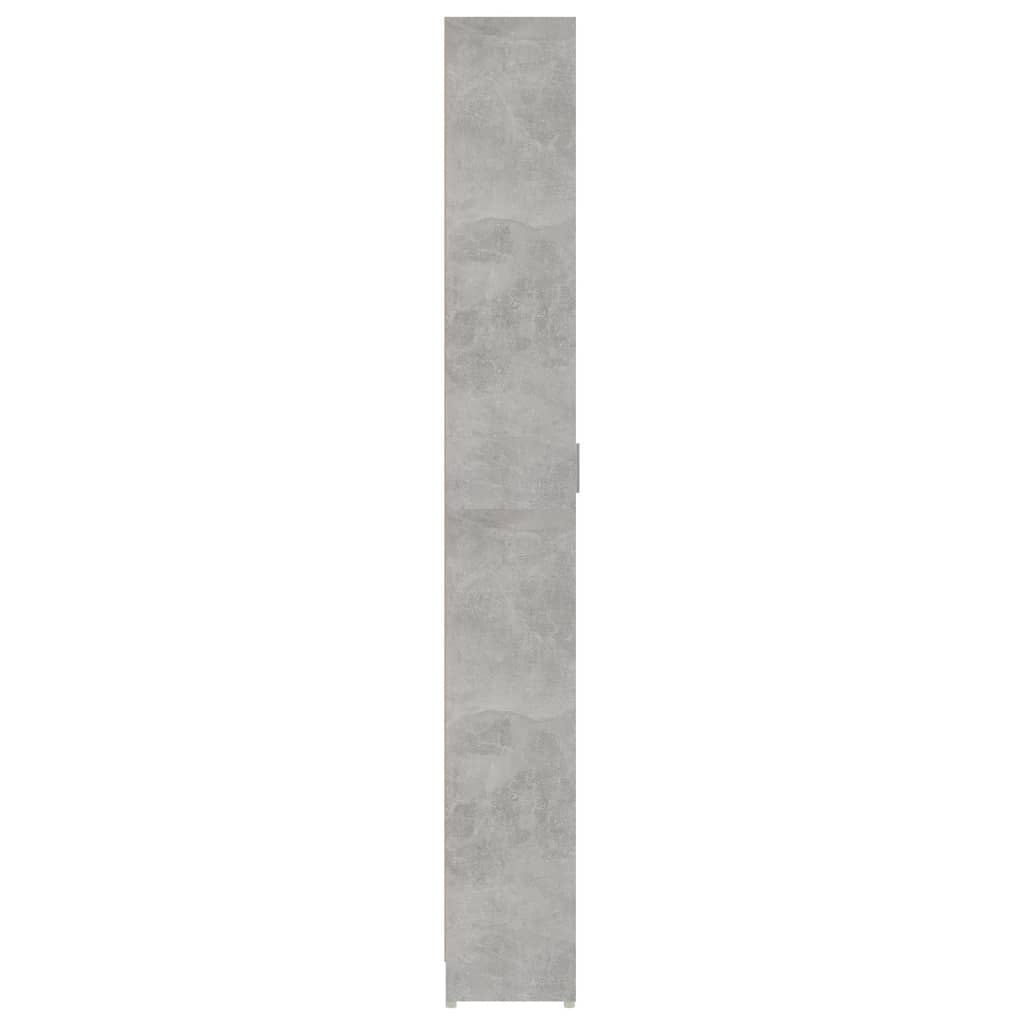 vidaXL betonszürke forgácslap előszobaszekrény 55 x 25 x 189 cm