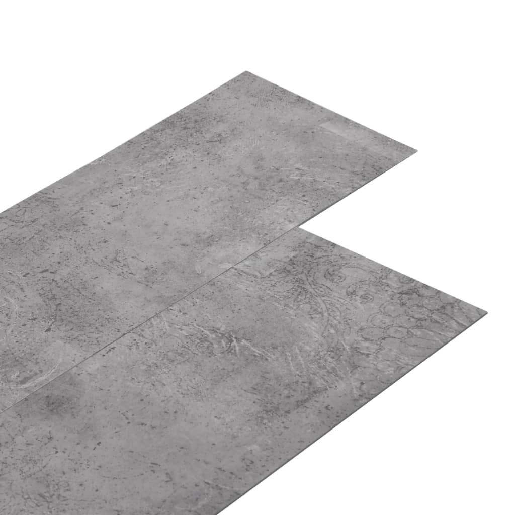 vidaXL cement barna nem öntapadó PVC padlóburkoló lapok 3 mm 4,46 m²