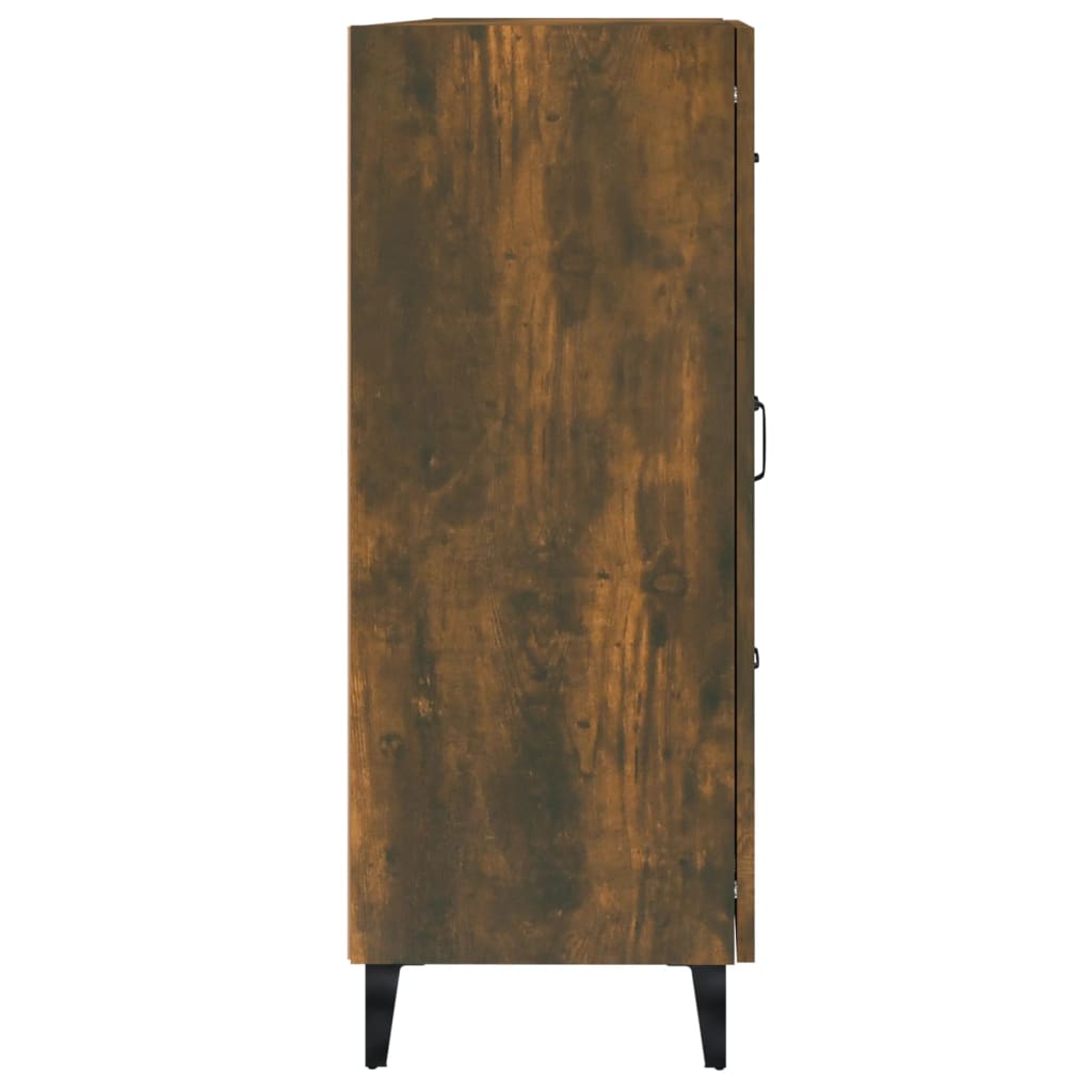 vidaXL füstös tölgyszínű szerelt fa tálalószekrény 69,5 x 34 x 90 cm