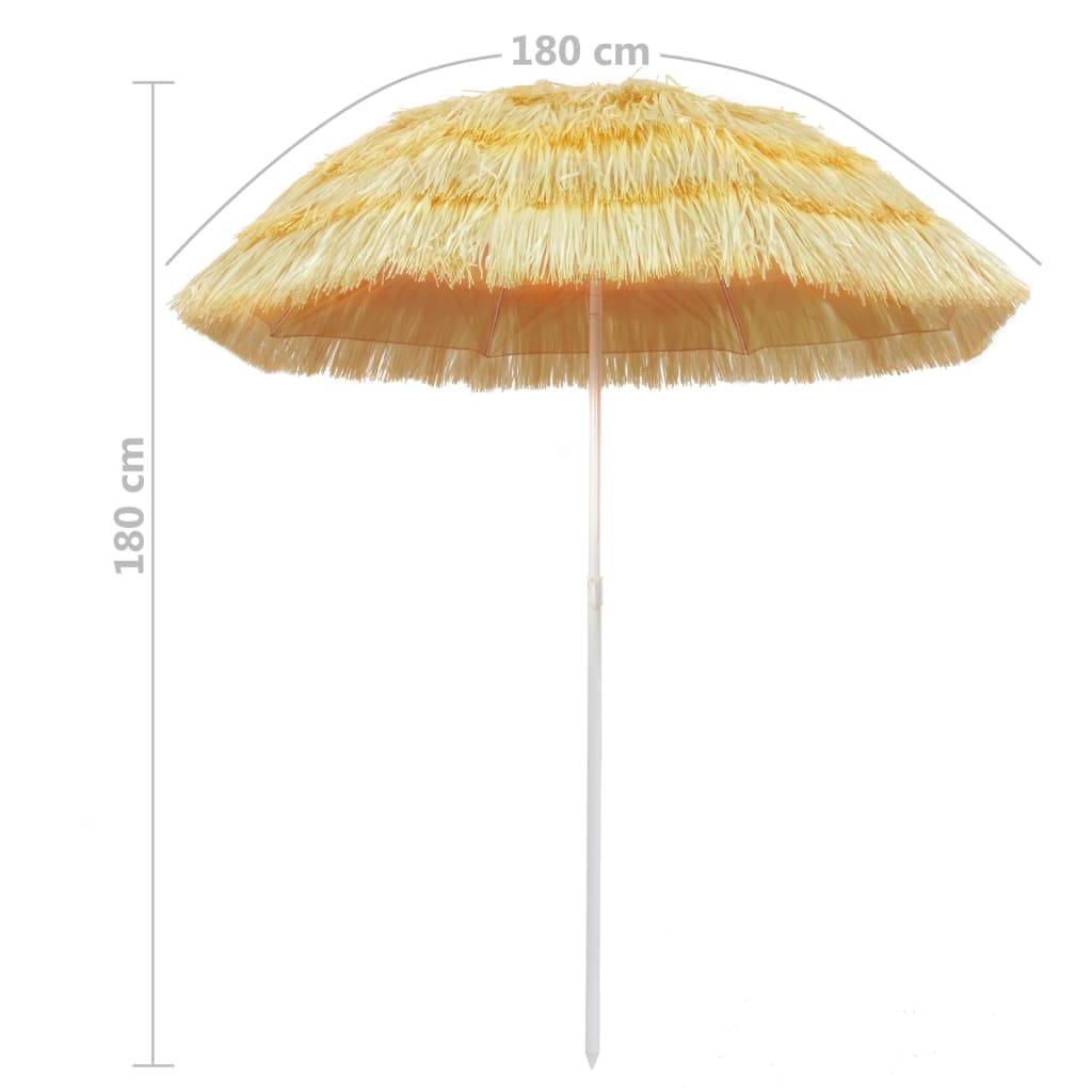 vidaXL hawaii stílusú természetes strand napernyő 180 cm