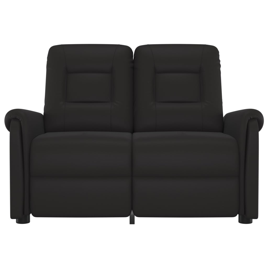 vidaXL fekete kétszemélyes dönthető műbőr fotel