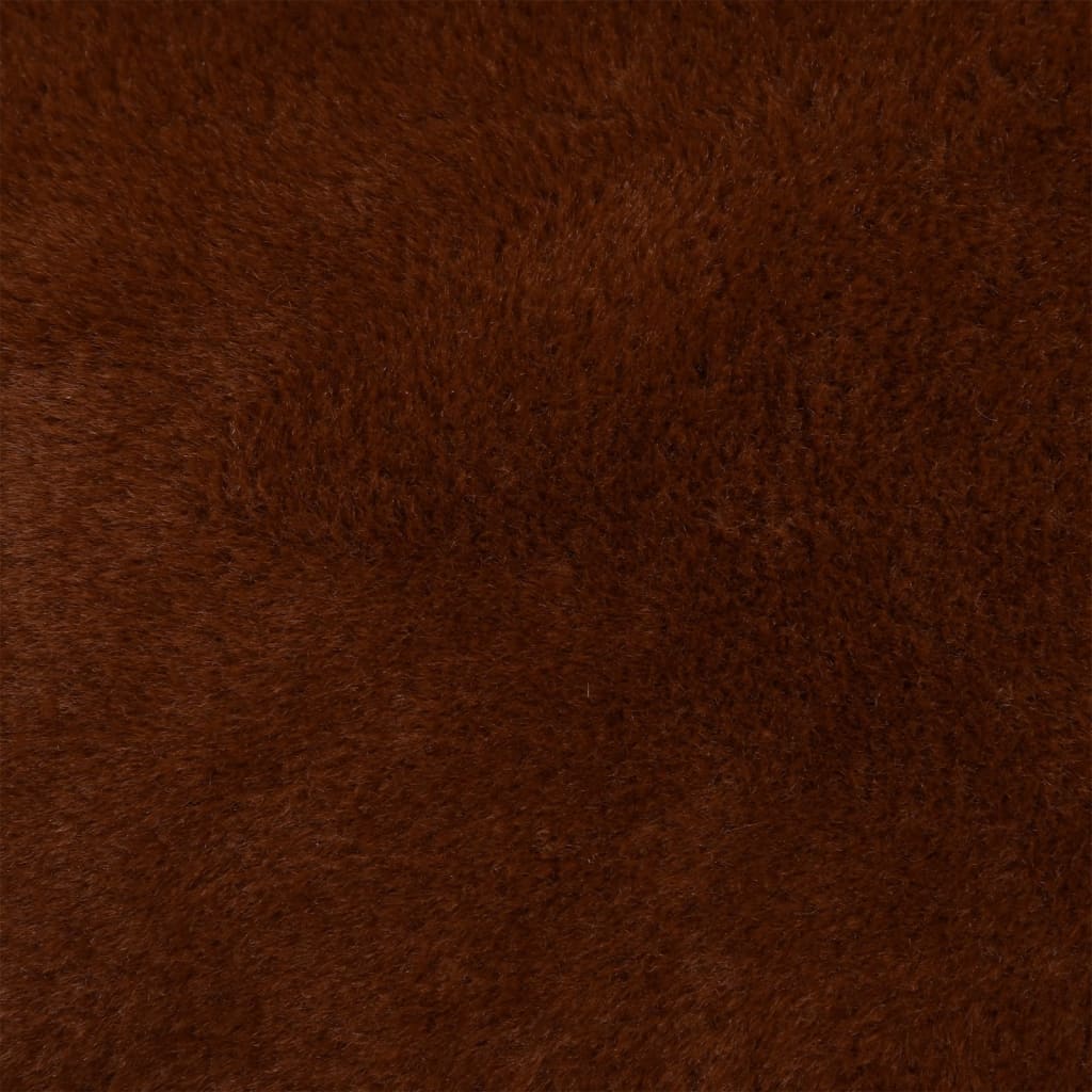 vidaXL barna vászon hatású gyapjú kutyaágy 85,5 x 70 x 23 cm