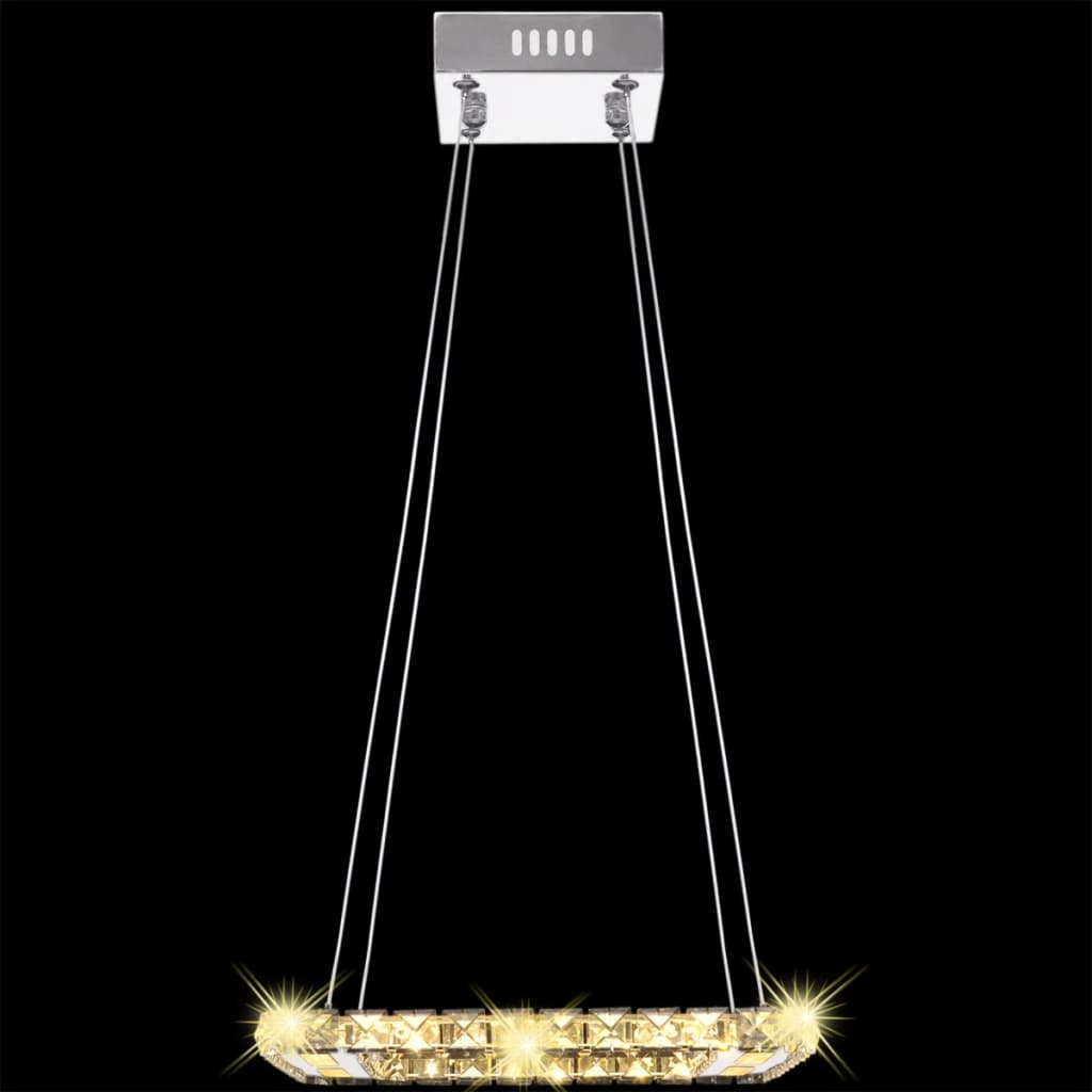 Szögletes LED függő kristály mennyezeti lámpa 15,4 W
